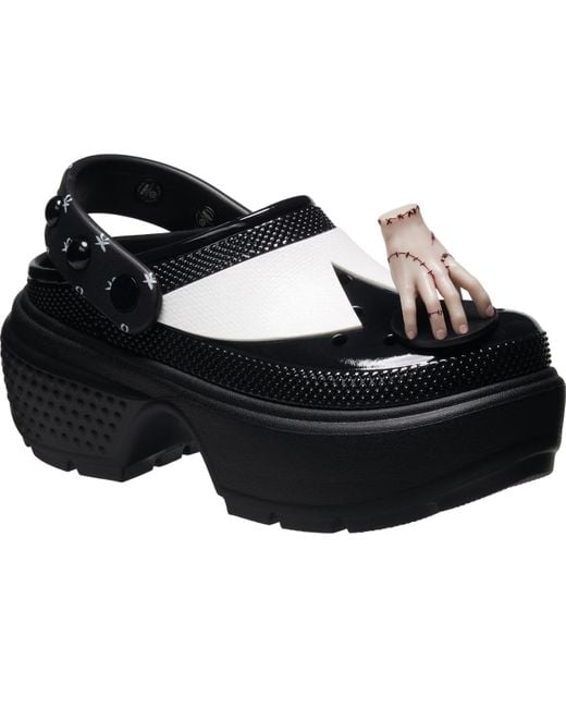 CROCSTM Black Clog 'Wednesday Stomp' for men