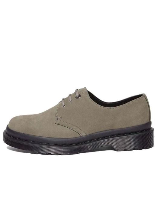 Dr. Martens Brown 1461 Waterproof Nubuck 3-Eye 'Nickel'