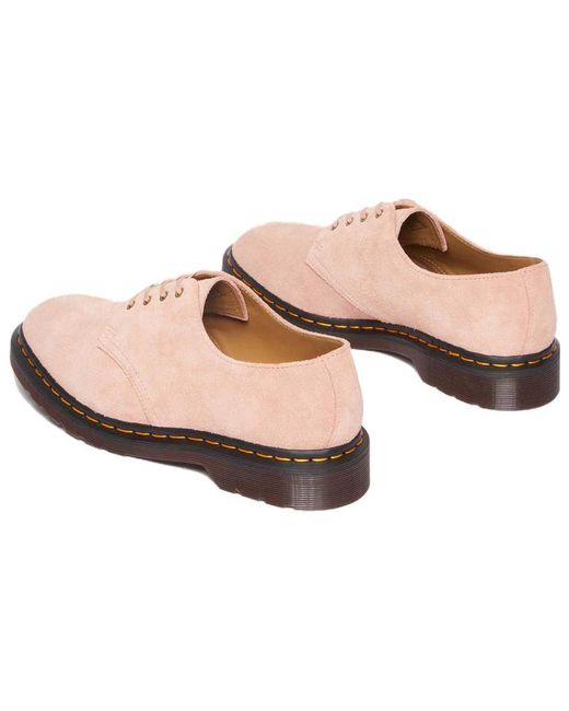 Dr. Martens Pink (Wmns) Smiths Suede Dress Shoes 'Peach'