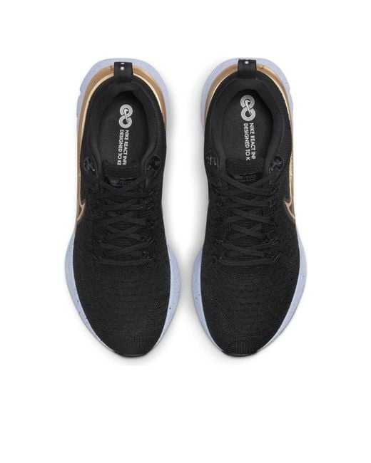 Nike Black (Wmns) React Infinity Run Flyknit 2 Metallic'