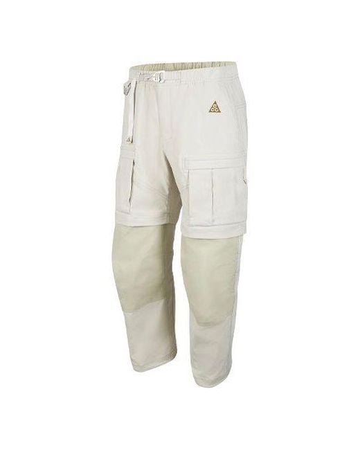 Nike Gray Acg Smith Summit Cargo Pocket Bundle Feet Casual Long Pants for men