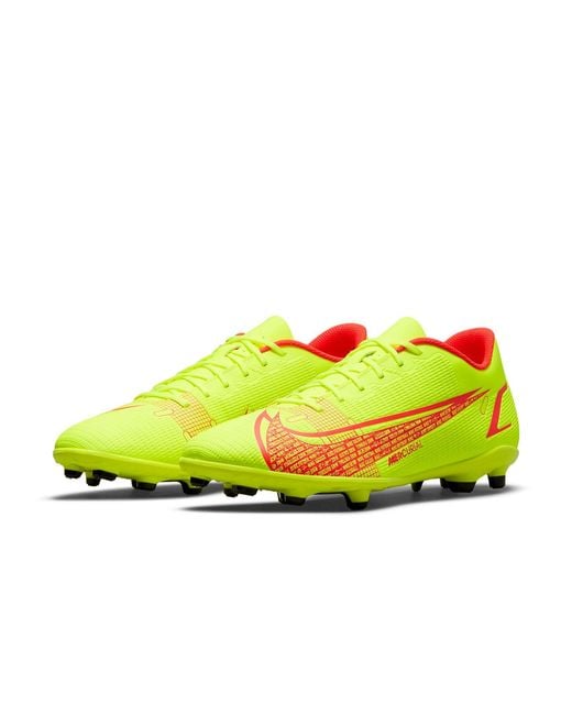 Nike Yellow Mercurial Vapor 14 Club Fg/mg Football Boots Cu5692 for men