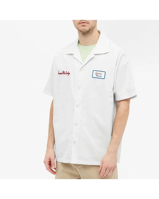 Nike White X Union La Mechanic Shirt 'Platinum' for men