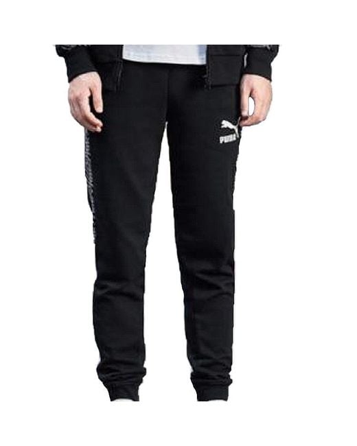 PUMA Black T7 Track Pants Aop Tr for men