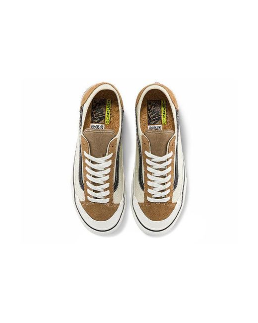 Vans White Style 136 Decon Vr3 Sf Casual Low Top Skateboarding Shoes for men