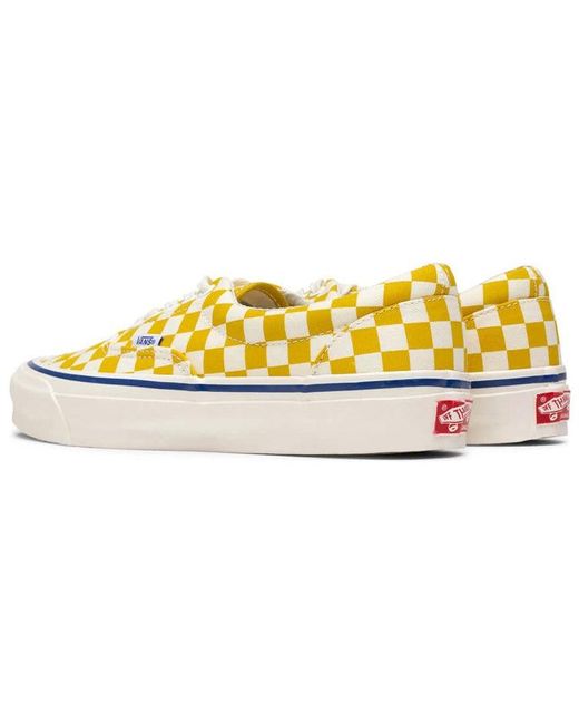 Vans Yellow Og Era Lx 'Checkerboard for men