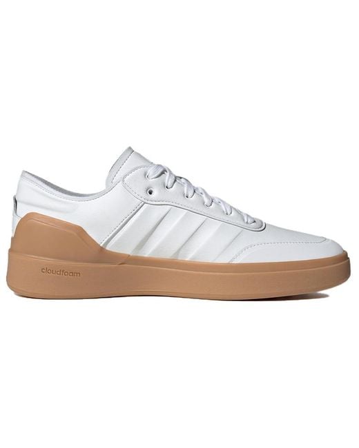 Adidas White Court Revival Shoes Gum' for men