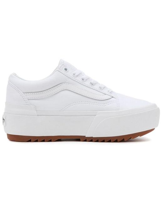 Vans White Old Skool Stacked 'True Gum' for men
