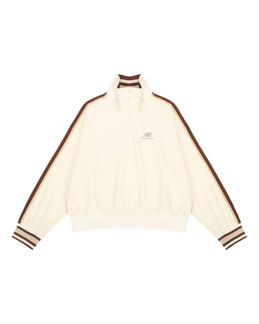 New Balance Natural (Wmns) Half Zip Sweatshirt 'Cream'