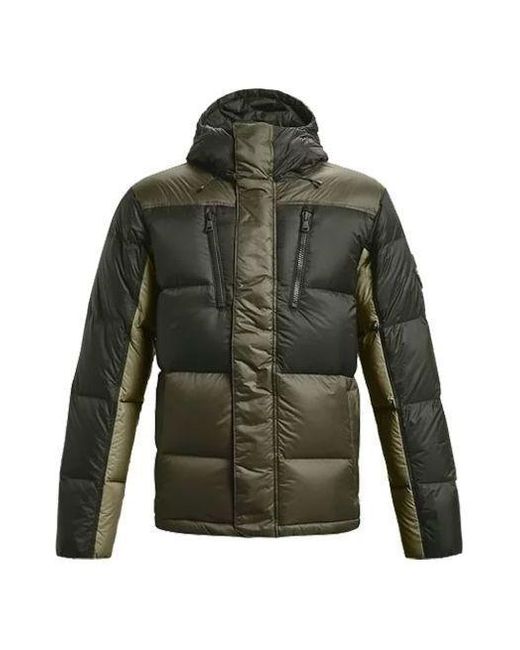 Under Armour Coldgear Infrared Down Blocked Jacket in Green for Men | Lyst