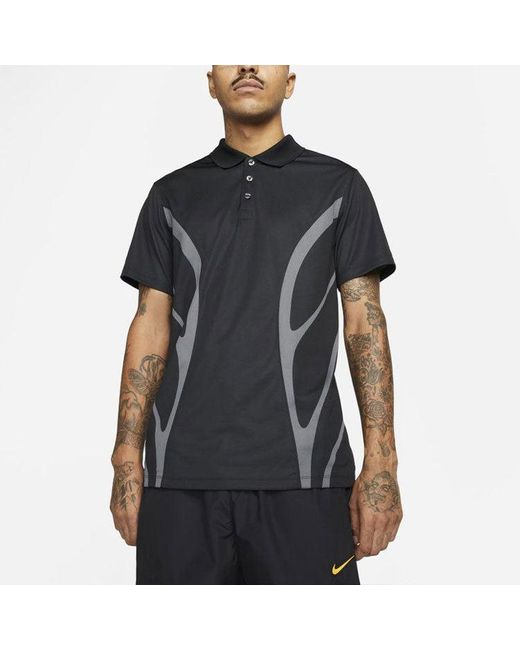 Nike X Drake Crossover Nocta Golf Series Sports Short Sleeve Polo Shirt Asia Edition Black for men