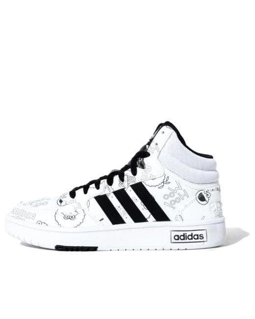 Adidas White X Sesame Street Hoops 3.0 for men