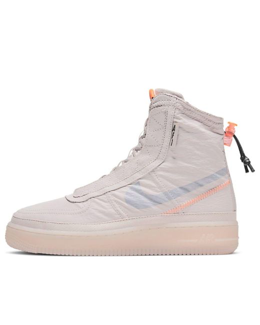 Nike Purple (Wmns) Air Force 1 High Shell 'Platinum'
