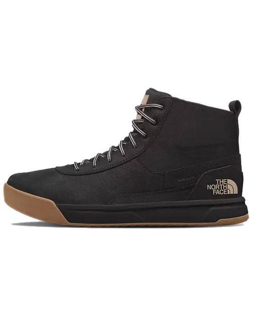 The North Face Black Larimer Mid Waterproof Boots 'Tnf With Vintage Khaki' for men