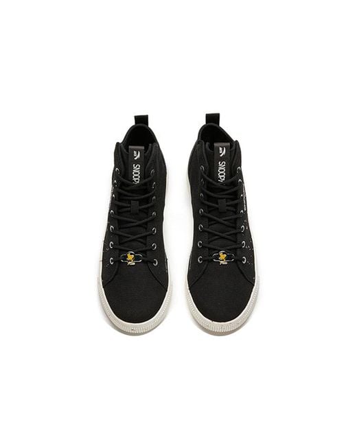 Anta Black X Snoopy Skateboarding Series Sneakers for men