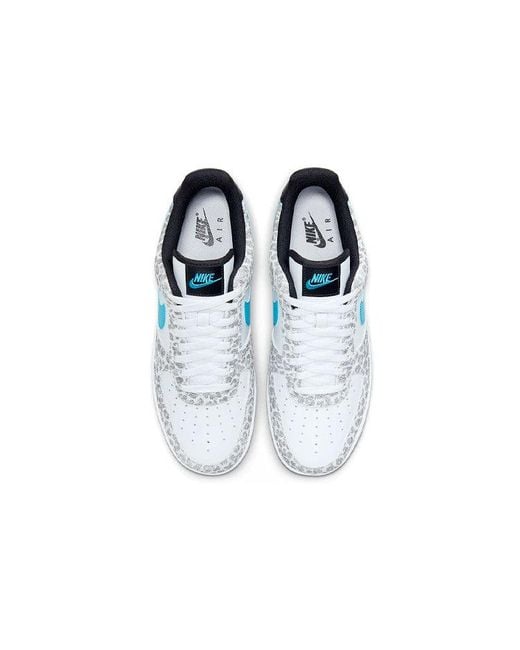Nike Blue Air Force 1 Low Premium 'Snow Leopard' for men