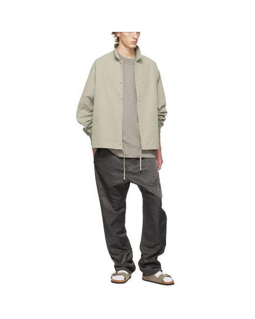 Fear Of God White Ss22 1977 Coaches Jacket 'Smoke' for men