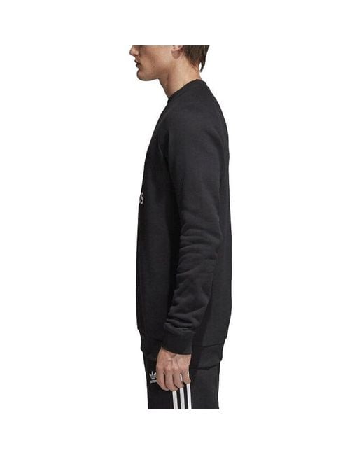 Adidas Black Trefoil Sweatshirt for men