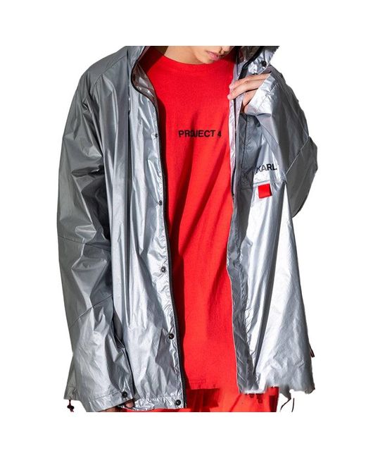 PUMA Gray Zipper Woven Sports Jacket for men