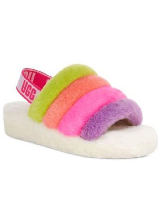 Ugg Pink (Wmns) Fluff Yeah Slide Taffy Multi'
