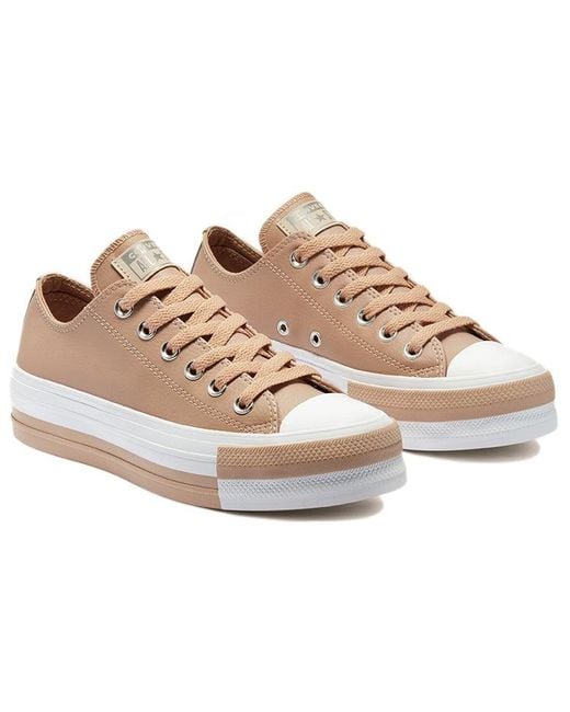 Converse White (Wmns) Ctas Double Stack Lift Ox Salt