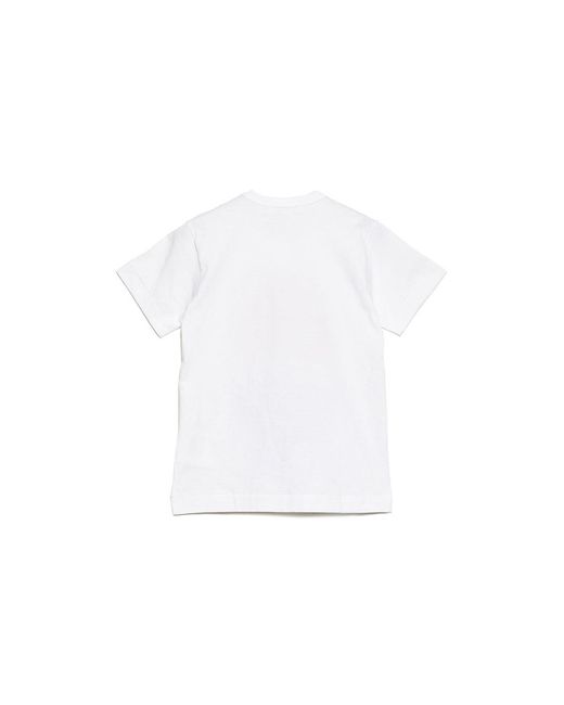 COMME DES GARÇONS PLAY White (Wmns) Polka Dot Upside Down Tee