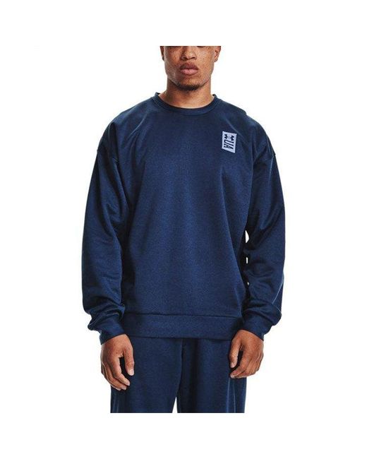 Under Armour Blue Recover Round Neck Training Loose Sports for men