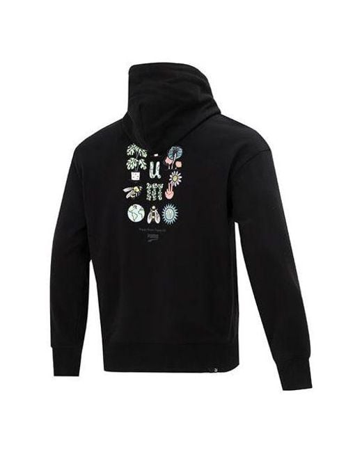 PUMA Black Downtown Graphic Fz Jacket for men