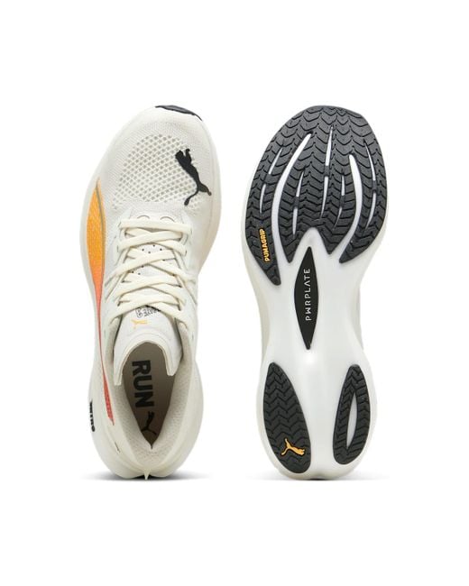 PUMA Deviate Nitro 3 Vapor Sunset Glow in White for Men Lyst