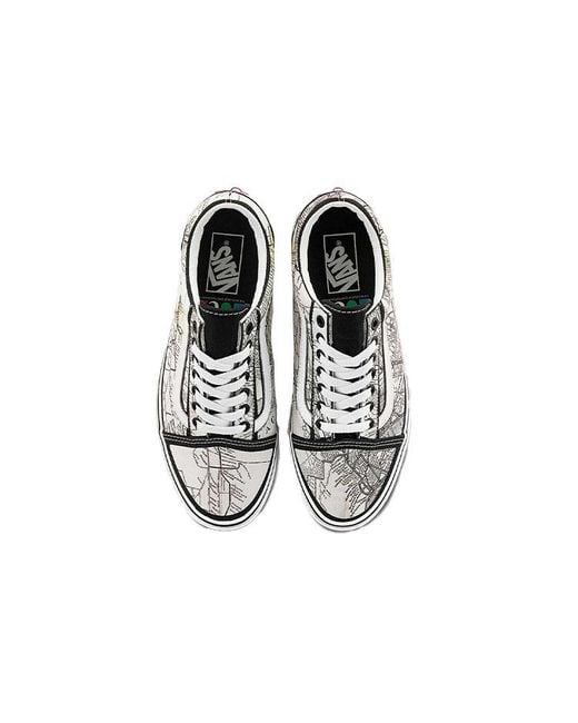 Vans White Moca X Old Skool 'Frances Stark Maps' for men