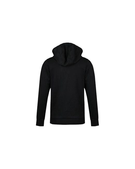 Adidas Black Isc Gfx Swt I Embroidered Printing Hooded Knit Sports Pullover for men