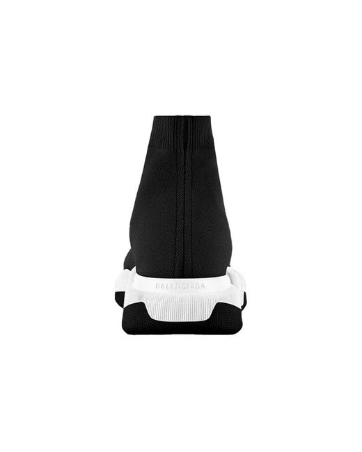 Balenciaga Black (Wmns) Speed 2.0 Sneakers Shiny Knit With Sole Unit'