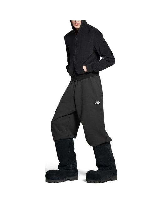 Balenciaga Gray Activewear Baggy Sweatpants for men