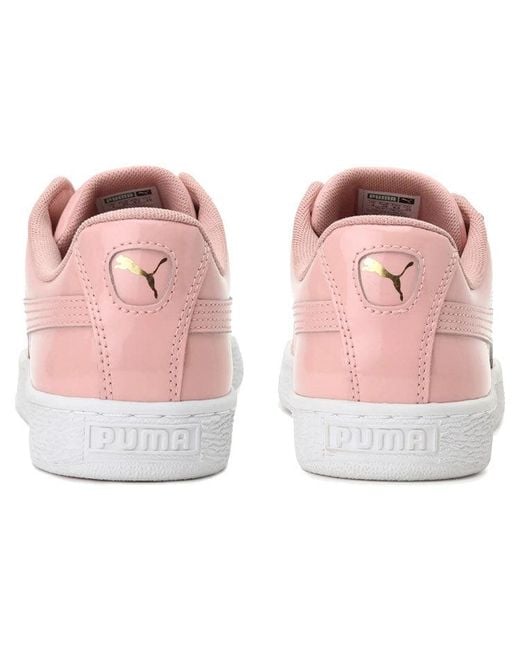 PUMA Pink (Wmns) Basket Heart Patent 'Peach'