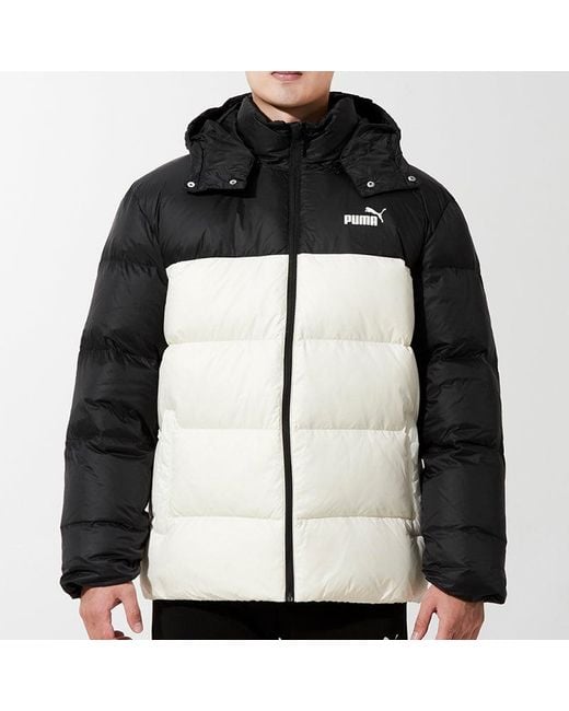 PUMA Black Detachable Hoodie Down Jacket for men