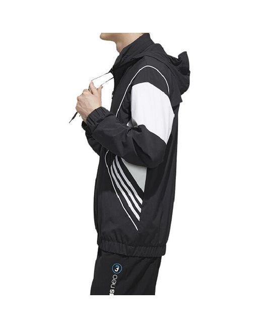 Adidas Black Neo Jacket Hooded for men
