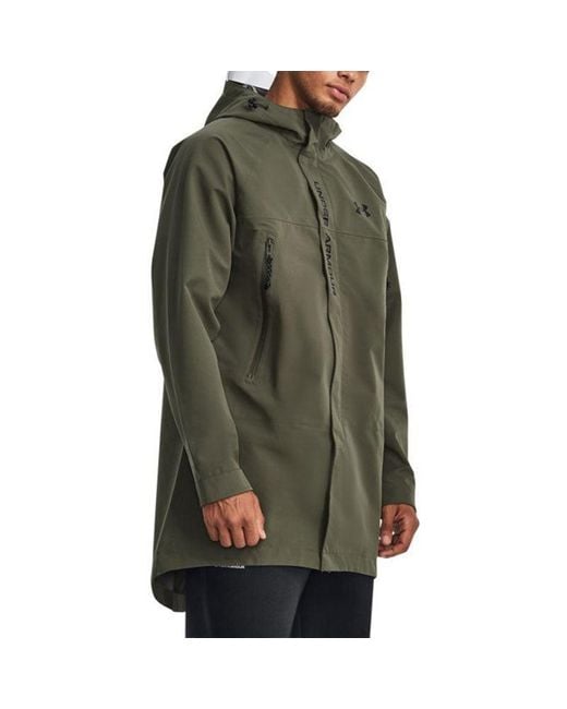 Under Armour Green Stormproof 3-Ply Bench Coat 'Army' for men