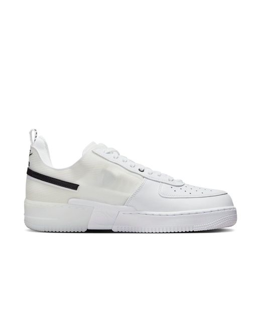 Nike White Air Force 1 Low React for men