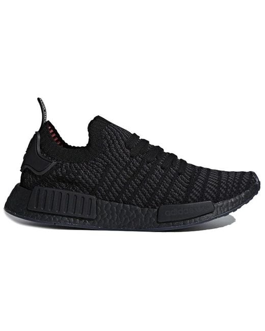 Adidas Black Nmd_R1 Primeknit Stlt 'Triple' for men