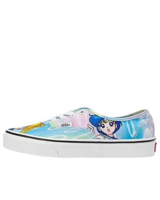 Vans Blue Sailor Moon X Authentic 'Pretty Guardian & Tuxedo Mask' for men