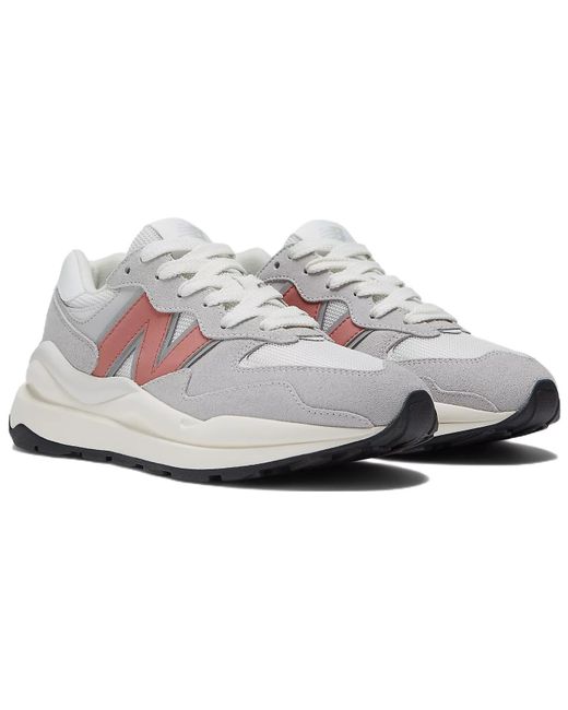 New Balance White Shoe 5740 Grey/red