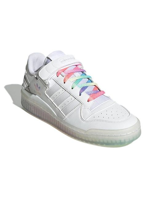 Adidas White Forum Low Shoes 'Cloud Multi-Color' for men