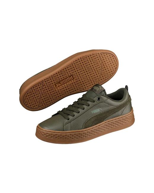 PUMA Brown (Wmns) Smash Platform Softfoam