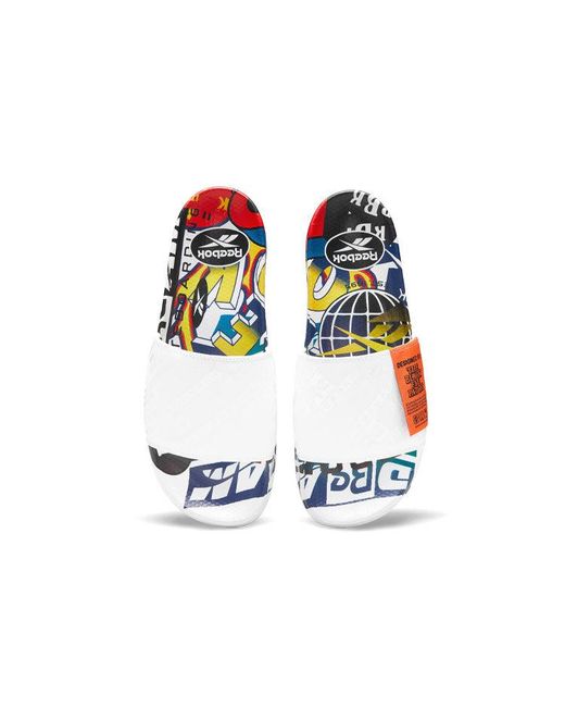 Reebok Blue Blackeyepatch X Classic Slide