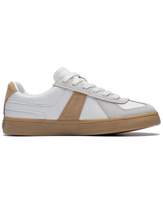 Li-ning White Skateboarding Low Khaki' for men