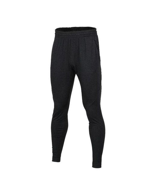 Nike Black Solid Color Elastic Waistband Slim Fit Sports Pants/Trousers/Joggers for men