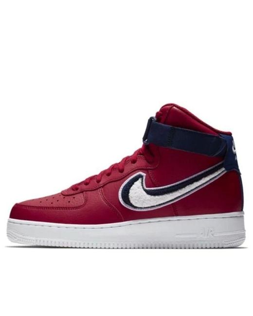 Nike Red Air Force 1 High '07 Lv8 for men