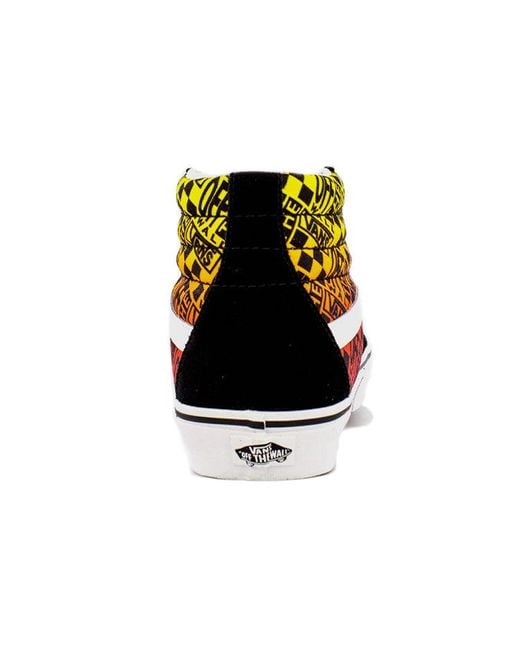 Vans Black Sk8-Hi 'Logo Flame' for men