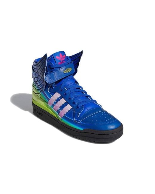 Adidas Blue Jeremy Scott X Forum Wings 4.0 'Motorsport' for men