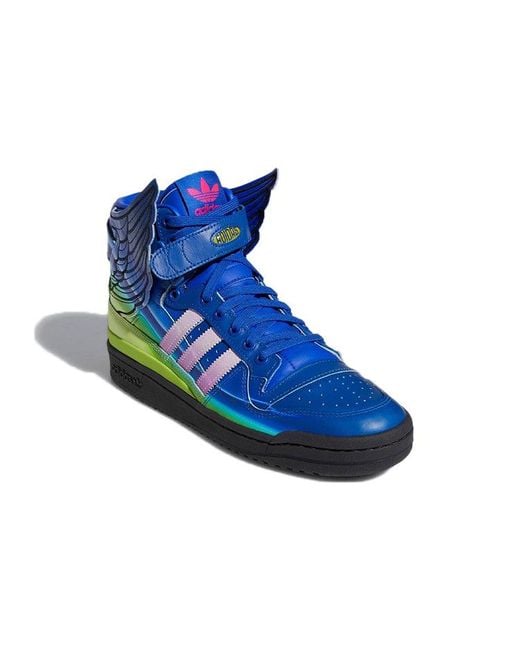 Adidas Blue Jeremy Scott X Forum Wings 4.0 'Motorsport' for men